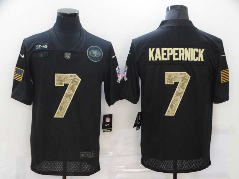 Nike 49ers 7 Colin Kaepernick Black Camo 2020 Salute To Service Limited Jersey,We sell and wholesale Nike 49ers 7 Colin Kaepernick Black Camo 2020 Salute To Service Limited Jersey on line form chian!